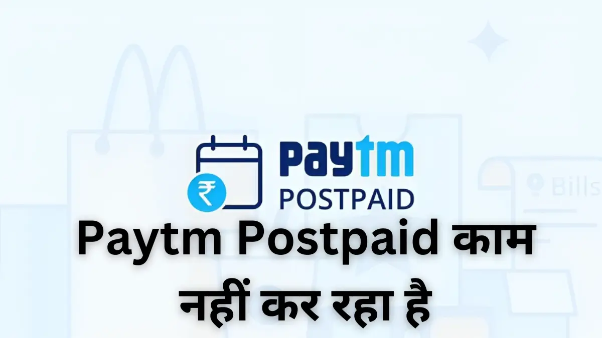 Paytm Postpaid not Working 2023